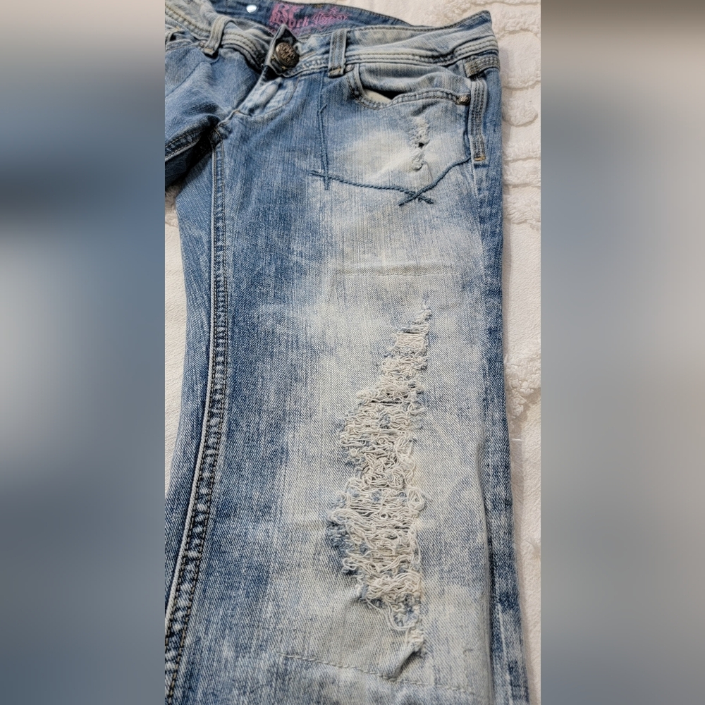 ReRock Jeans Size 4/ 27 Boot Cut - Picture 10 of 12